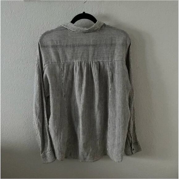 Free People Such Good Things Striped Popover Blouse - Picture 7 of 9